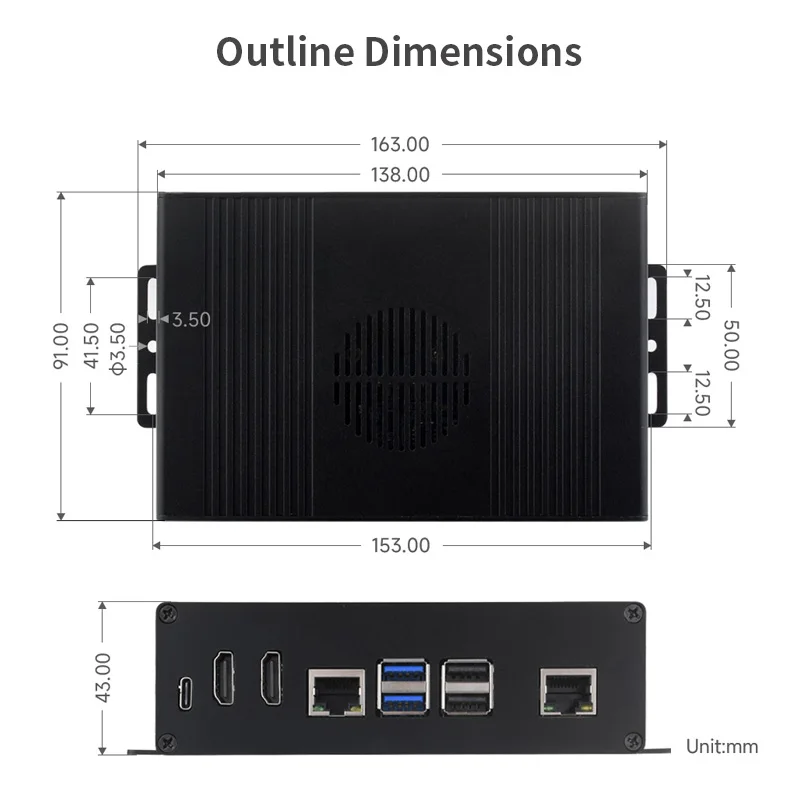 Raspberry Pi 5 All-in-One-Mini-Computer-Kit PCIE auf 4-Kanal USB 2. 0 – Bild 6