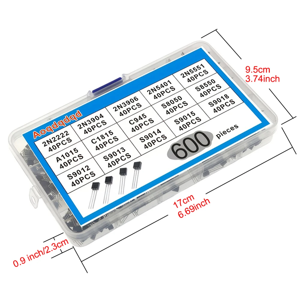 TO-92 Transistor-Sortiment 30-160V Transistor-Kit Sortimentsbox – Bild 4