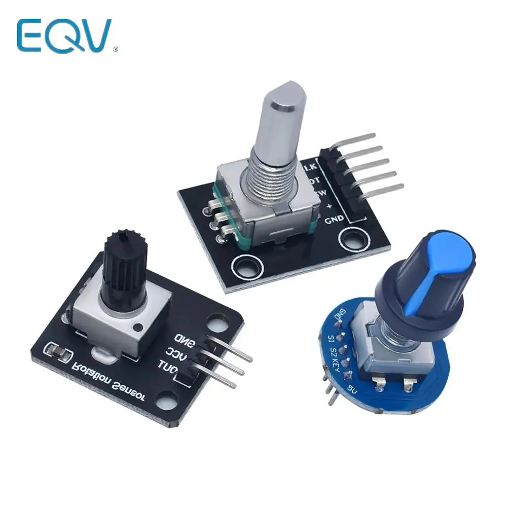 Rotary Encoder Modul für Arduino Brick Sensor Entwicklung Runde Audio Rotierenden Potentiometer Knopf Kappe