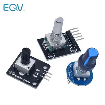 Rotary Encoder Modul für Arduino Brick Sensor Entwicklung Runde Audio Rotierenden Potentiometer Knopf Kappe