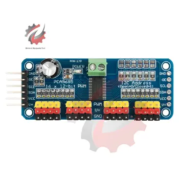 PCA9685 16 Kanal 12-Bit PWM Servo Motor Treiber IIC Modul für Arduino Roboter Servo Drive Board Controller