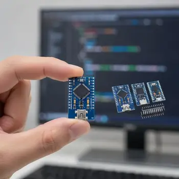Pro Micro ATmega32U4 Mikrocontroller-Board 5V 16MHz Ersatz für ATmega328 mit 2-reihigem Stiftleistenanschluss