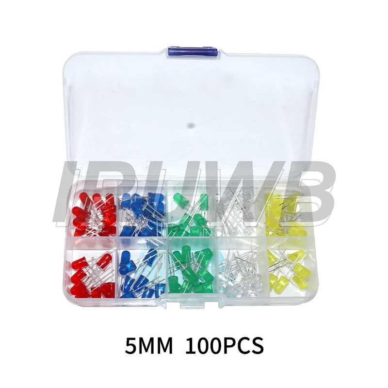 3MM 5MM F3 F5 LED-Dioden Verschiedene Sets Weiß Grün Rot Blau Gelb – Bild 5