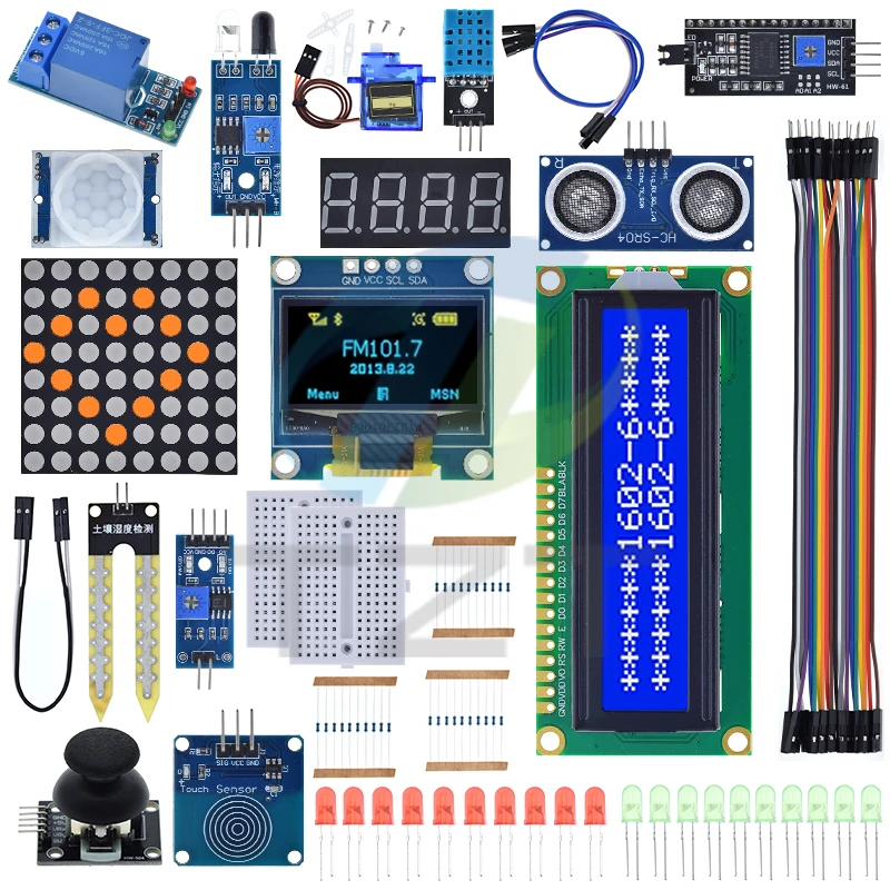 UNO R3-Kit-Modulsensor mit 0,96 Zoll OLED 1602 LCD-Display, Relais – Bild 5