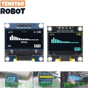0,96 Zoll OLED SSD1306 Weiß/Blau/Gelb 128X64 IIC I2C Serielles Anzeigemodul 12864 LCD-Bildschirmplatine
