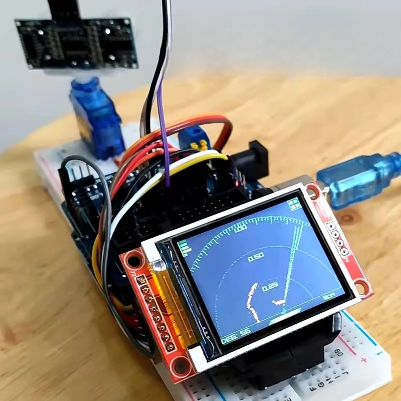 Arduino Analog Radar Ultraschall Simulation Radar DIY Ornament Programmierung Lernset