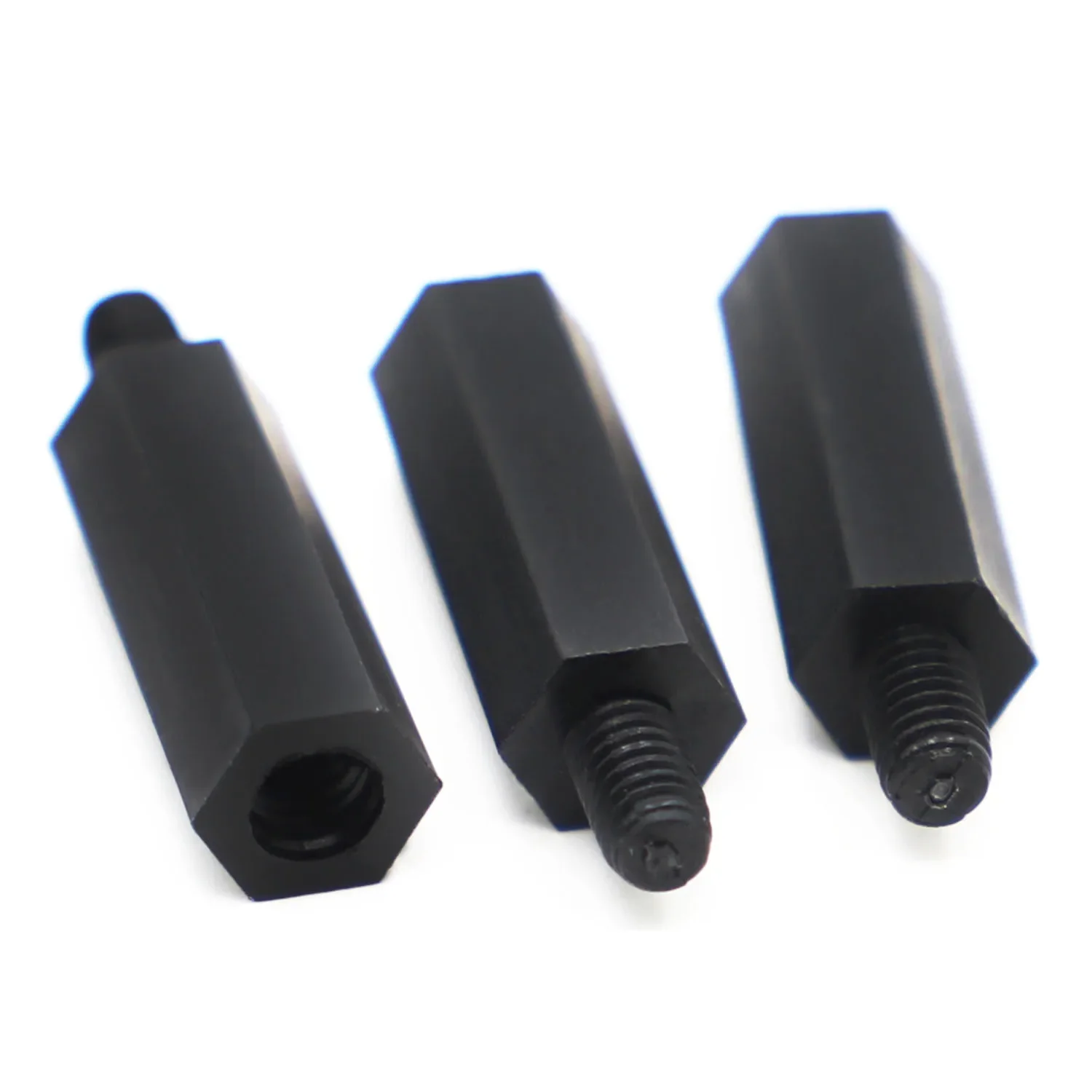 M2 M2,5 M3 M4*L+6mm Schwarzer Nylon-Abstandshalter Stecker auf Buchse – Bild 4