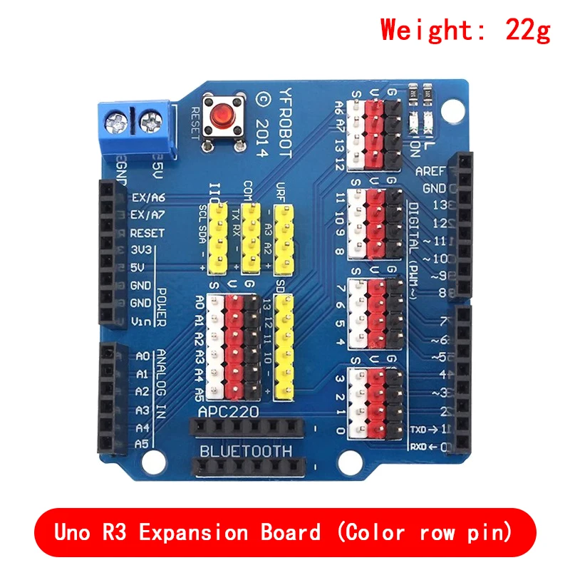 V5 Sensor Shield Erweiterungsplatine Schild für Arduino UNO R3 V5.0 – Bild 5