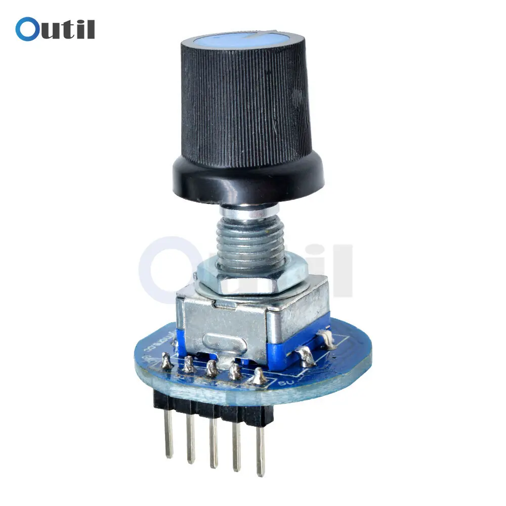 Drehgeber Modul 5V Ziegel Sensor Entwicklung Runde Audio Rotierenden – Bild 5
