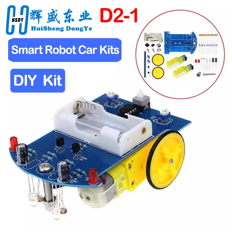 D2-1 intelligente Roboter Auto Kits intelligente Tracking-Linie Auto lichte mpfindliche Roboter DIY