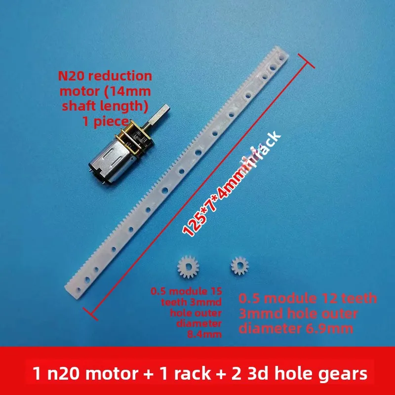 N20 Getriebemotor Micro, Motor 0,5 Modularer Rack Guide 12-Zahn – Bild 2