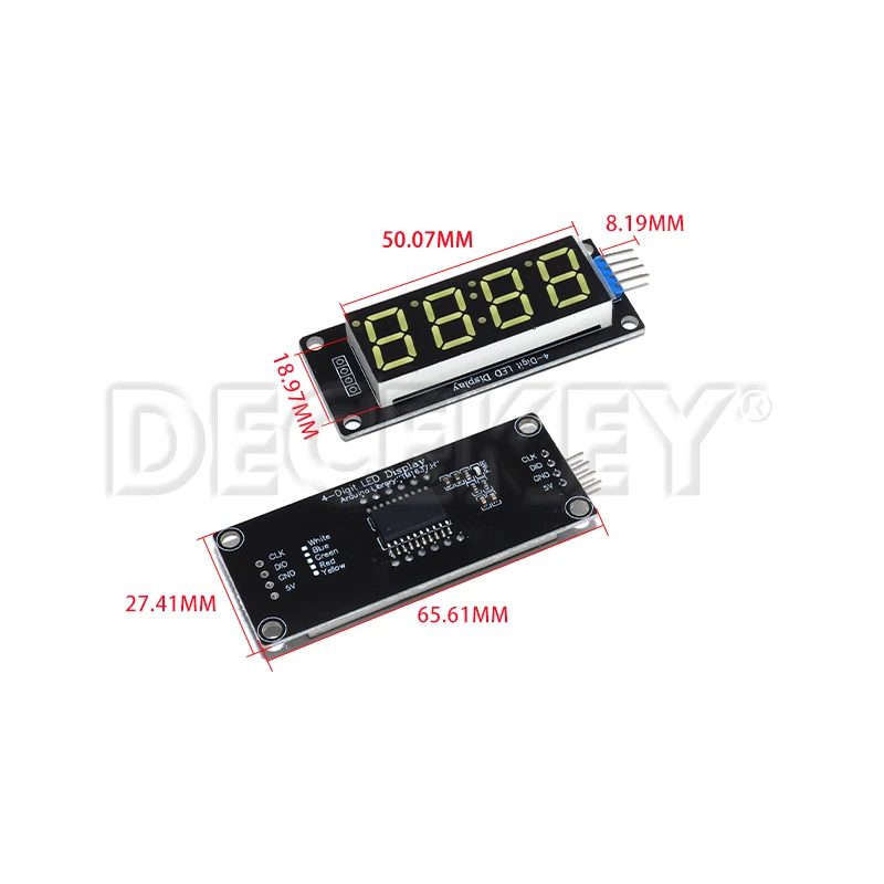 TM1637 0,36 Zoll 7-Segment-Digitalanzeige, 4-stelliges LED-Modul – Bild 2