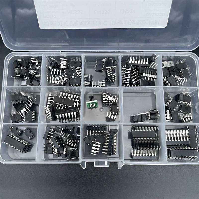 Xl ic chip sortiment 150 stücke oszillator pc817 ne555 lm358 lm324 – Bild 5