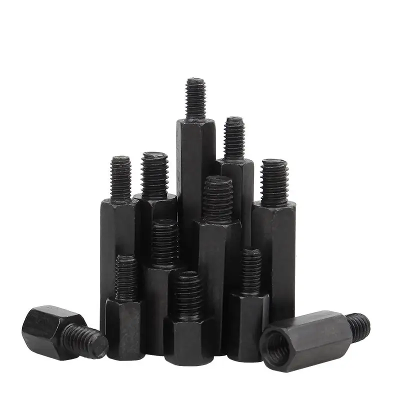 M2 M2,5 M3 M4 M5 M6 Schwarzer Nylon-Abstandshalter, Sechskant – Bild 6