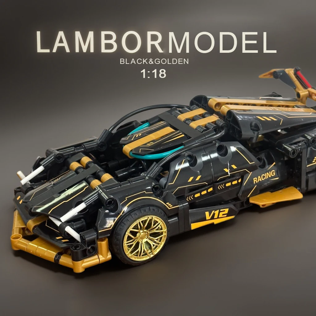 Rennwagen-Bauset für Kinder, STEM 1:18 Technologie (500 Stück) – Bild 5