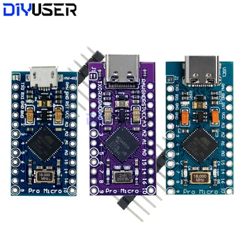 MICRO/MINI/TYPE-C USB ATMEGA32U4 Modul 5V 16MHz Board ATMEGA32U4-AU/MU Controller Pro-Micro Ersatz für Pro