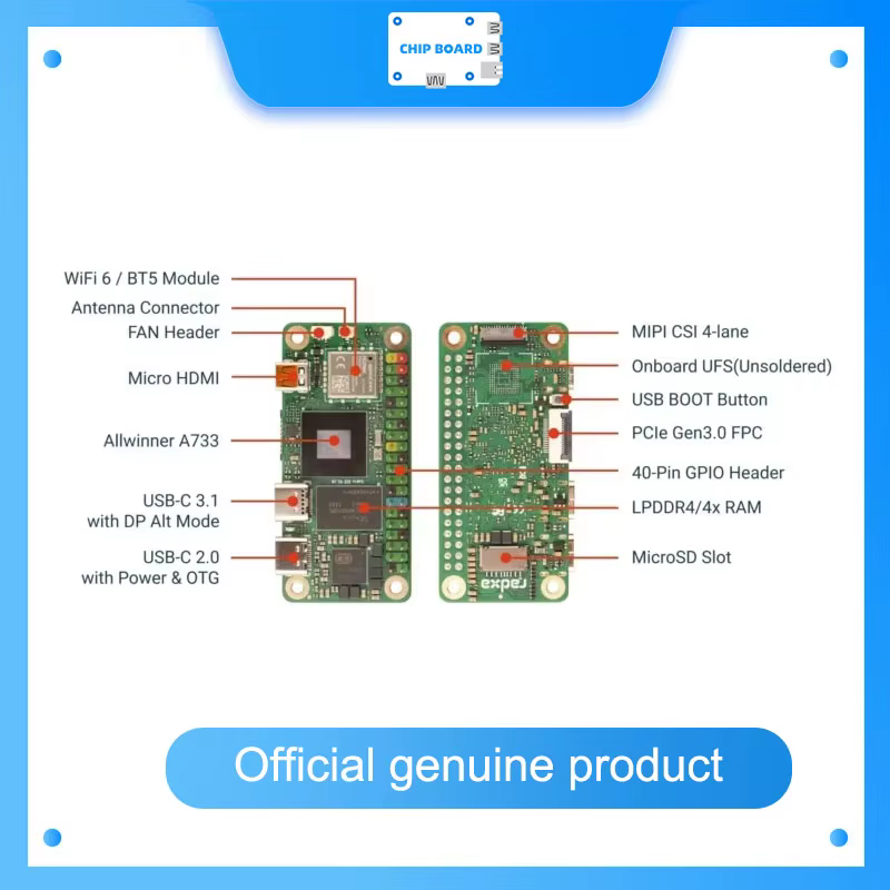 Radxa Cubie A7Z: Allwinner A73 Octa-Core SBC, 16 GB RAM, WiFi 6, Pi – Bild 3