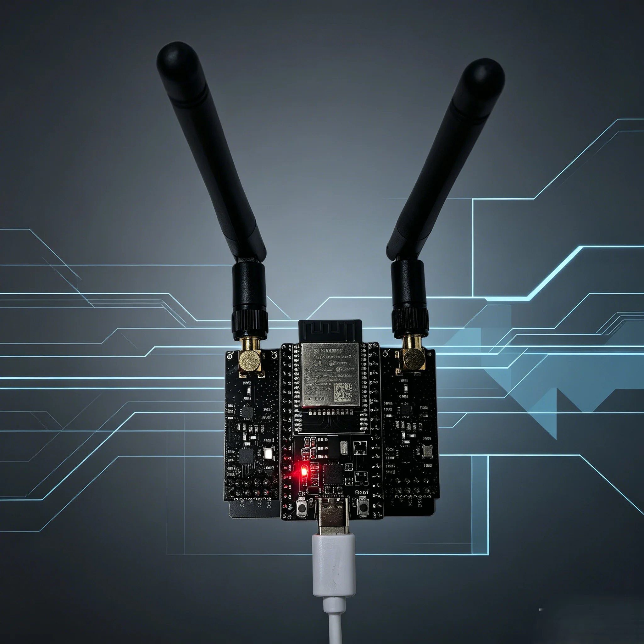 ESP32 DevKitC Entwicklungsboard NRF24L01 PA LNA 2,4GHz Funkmodul – Bild 2