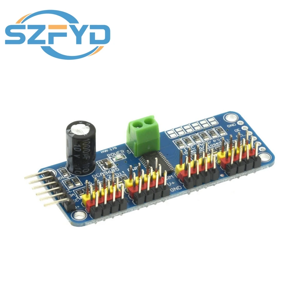 16-Kanal 12-Bit PWM Servo Shield Treiber I2C Schnittstelle PCA9685 – Bild 3