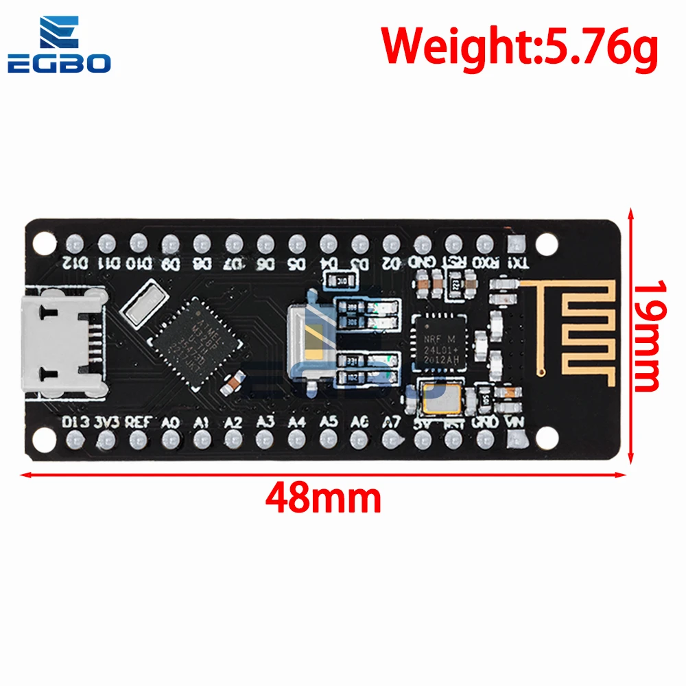 RF-Nano Nano V3.0, Micro-USB-Nano-Board ATmega328P QFN32 5V 16M CH340 – Bild 2
