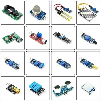 16 in 1 Module Sensor Kit Projekt Super Starter-Kits für Arduino UNO R3 Mega2560 Mega328 für Raspberry Pi 3 2