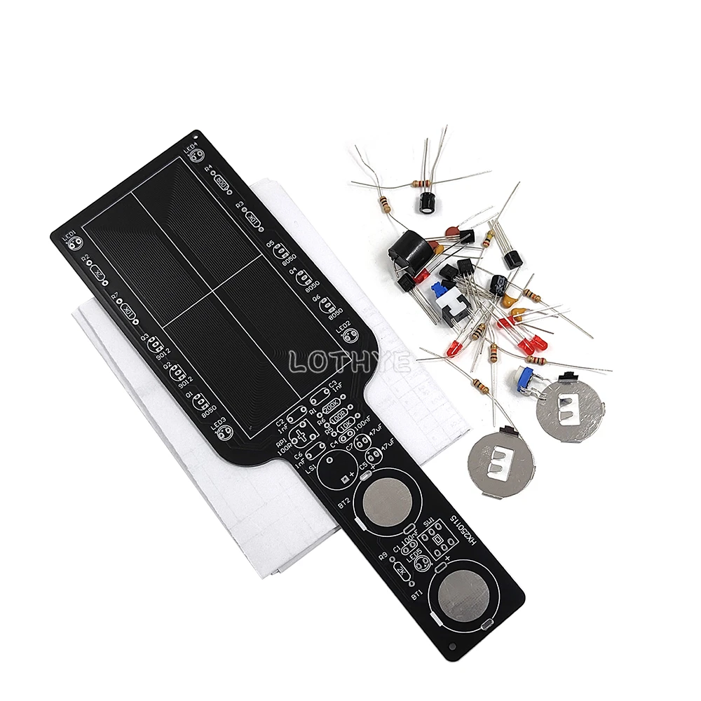 DIY Handheld Einfache Metall Detektor Elektronische Kit Löten Montage Schule Spaß Schweißen Ausbildung PCB