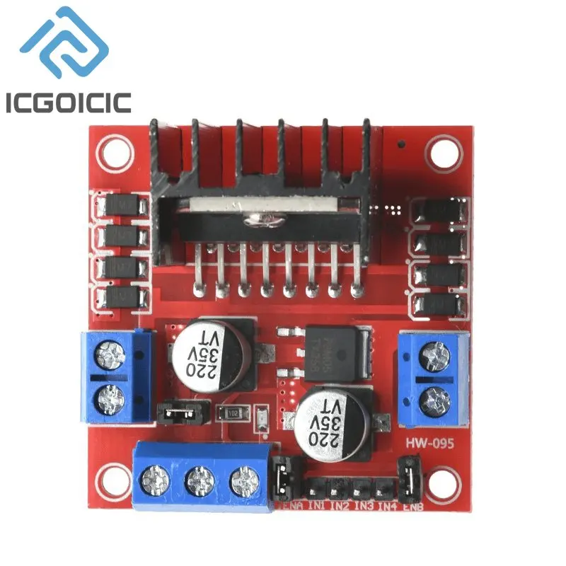 L298N Treiberplatine Modul L298N Schrittmotor Smart Car Robot Breadboard Peltier High Power L298 DC Motor