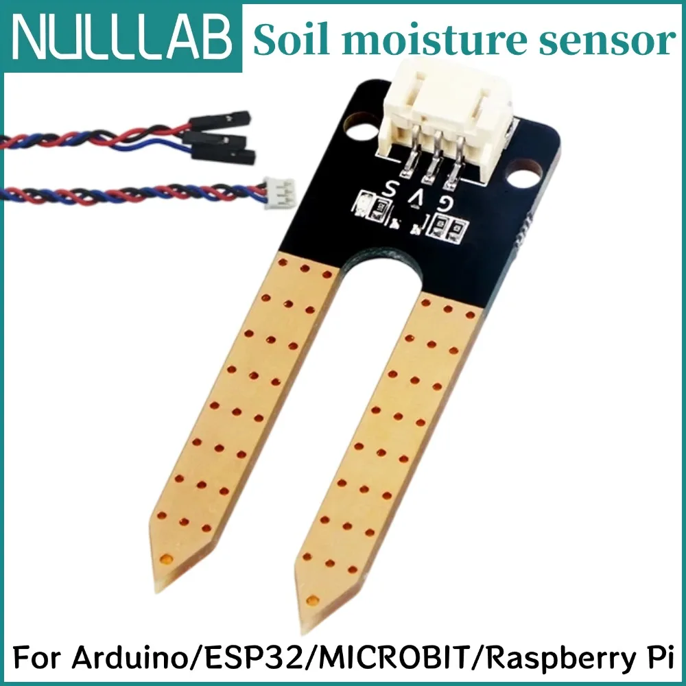 PH2.0 Bodenfeuchtigkeitssensor für Arduino ESP32 Microbit Raspberry Pi Garten-Hygrometer-Modul Intelligente
