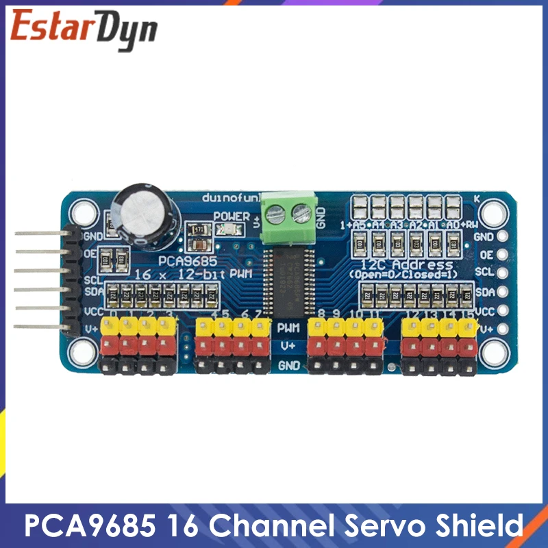 Pca9685pw 16 Kanal 12-Bit pwm Servo Shield Treiber i2c Schnitts telle pca9685 Modul für Raspberry Pi