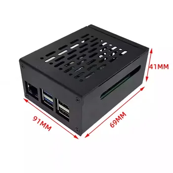 Raspberry Pi 5-Gehäuse unterstützt PCIe M.2 NVMe SSD Shield Top X1001 / X1003 / X1000 / X1004 / X1015 & Active