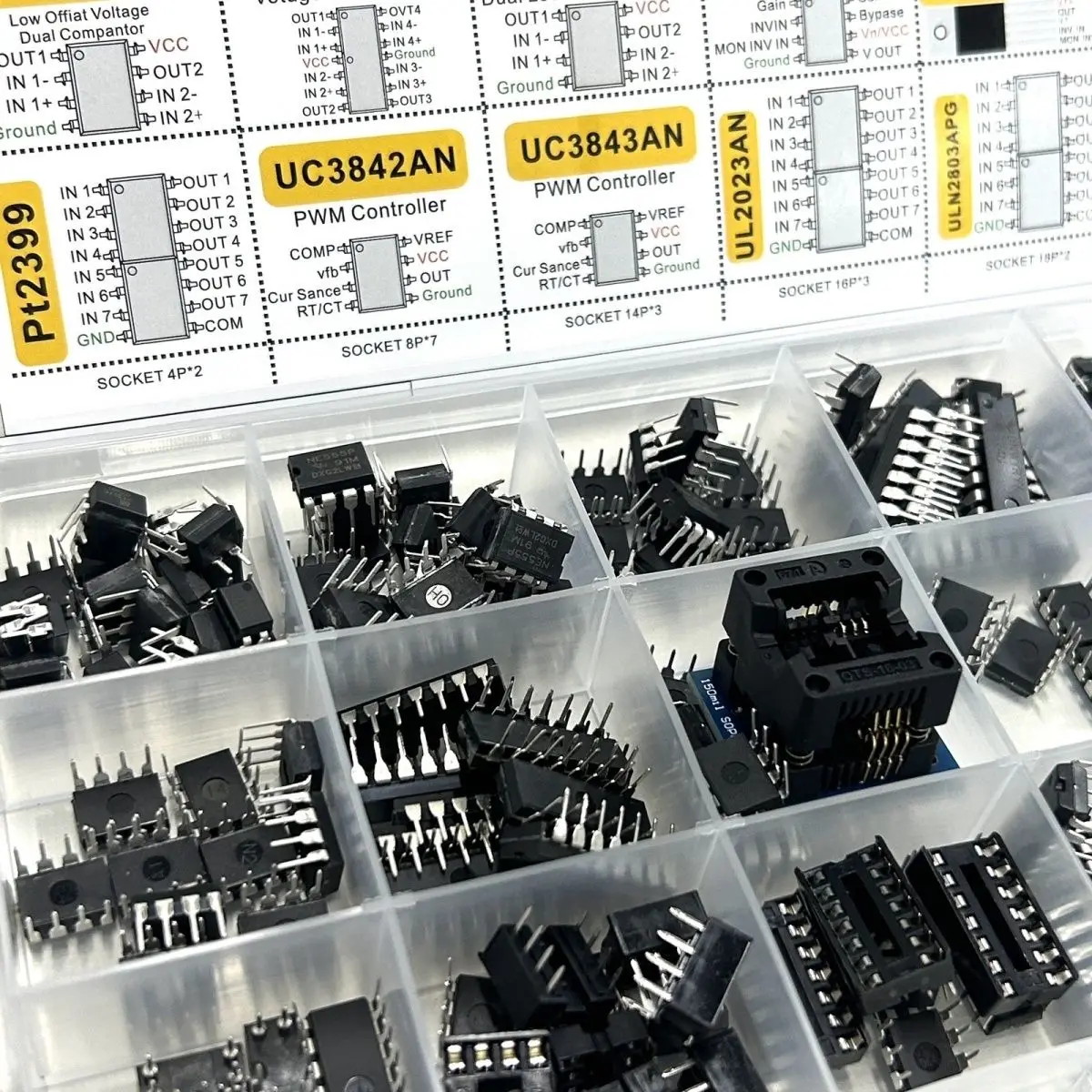 Sortiment IC-Chip-Kit Operationsverstärker Oszillator (150 Stück) – Bild 6