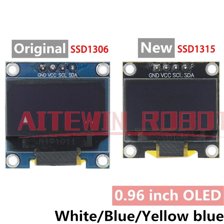 0,96 Zoll IIC Seriell 4pin SSD1306 Weiß/Blau/Gelb Blau OLED Display Modul 128X64 12864 LCD Screen Board