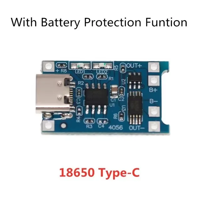 5V 1A Micro/Type-C/Mini 18650 TP4056 Lithium-Batterie-Lademodul Ladeplatine mit Schutzfunktion