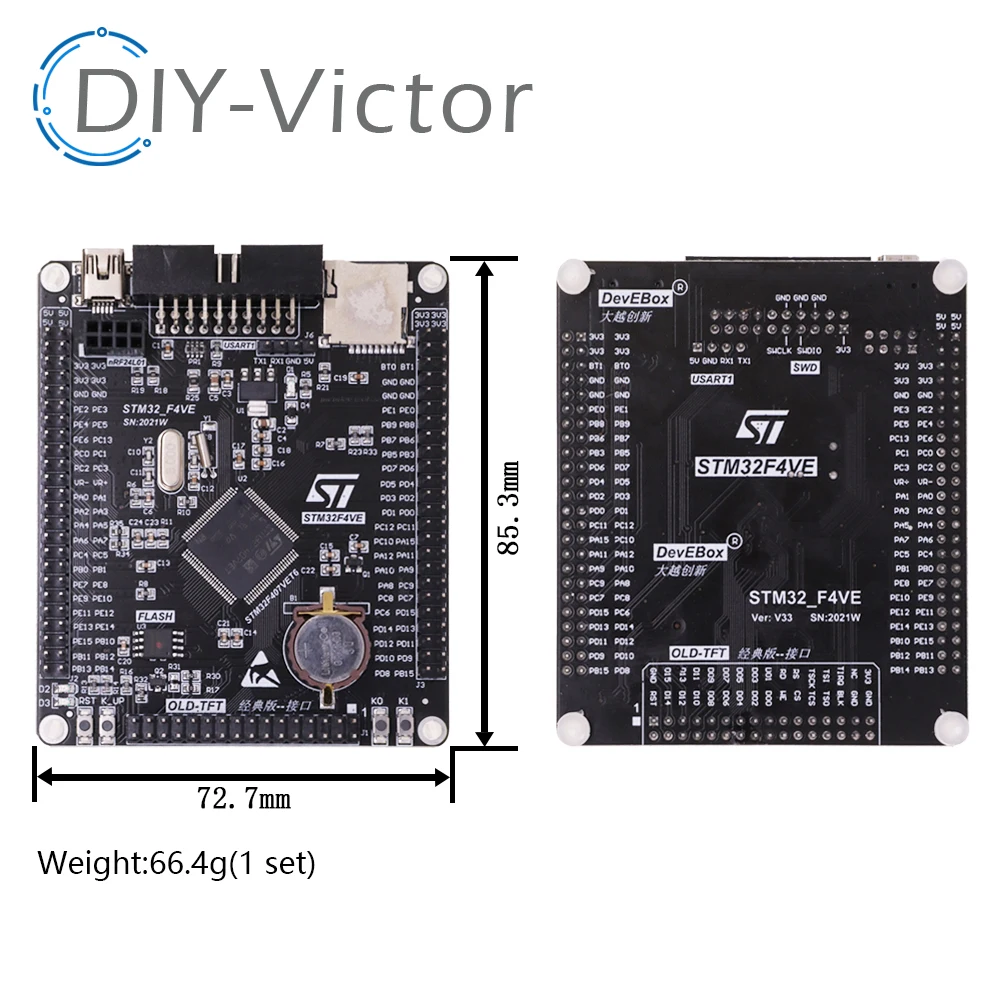 Stm32f407vet6 Entwicklungs board Cortex-M4 stm32 Minimum System – Bild 4