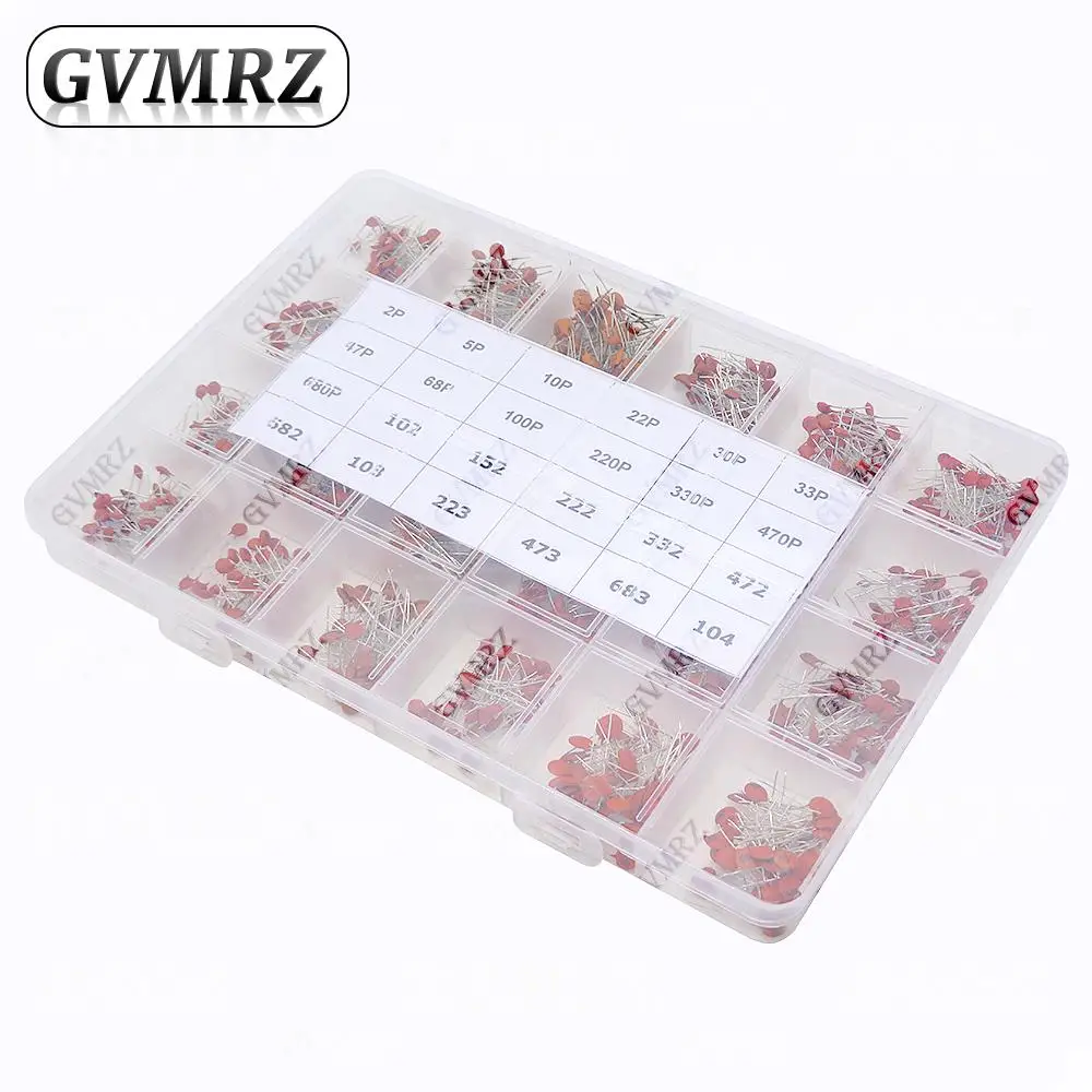 Keramik-Kondensatoren-Set Elektronische Komponenten Paket Kondensator Sortiment Muster-Kit DIY (300 Stück)