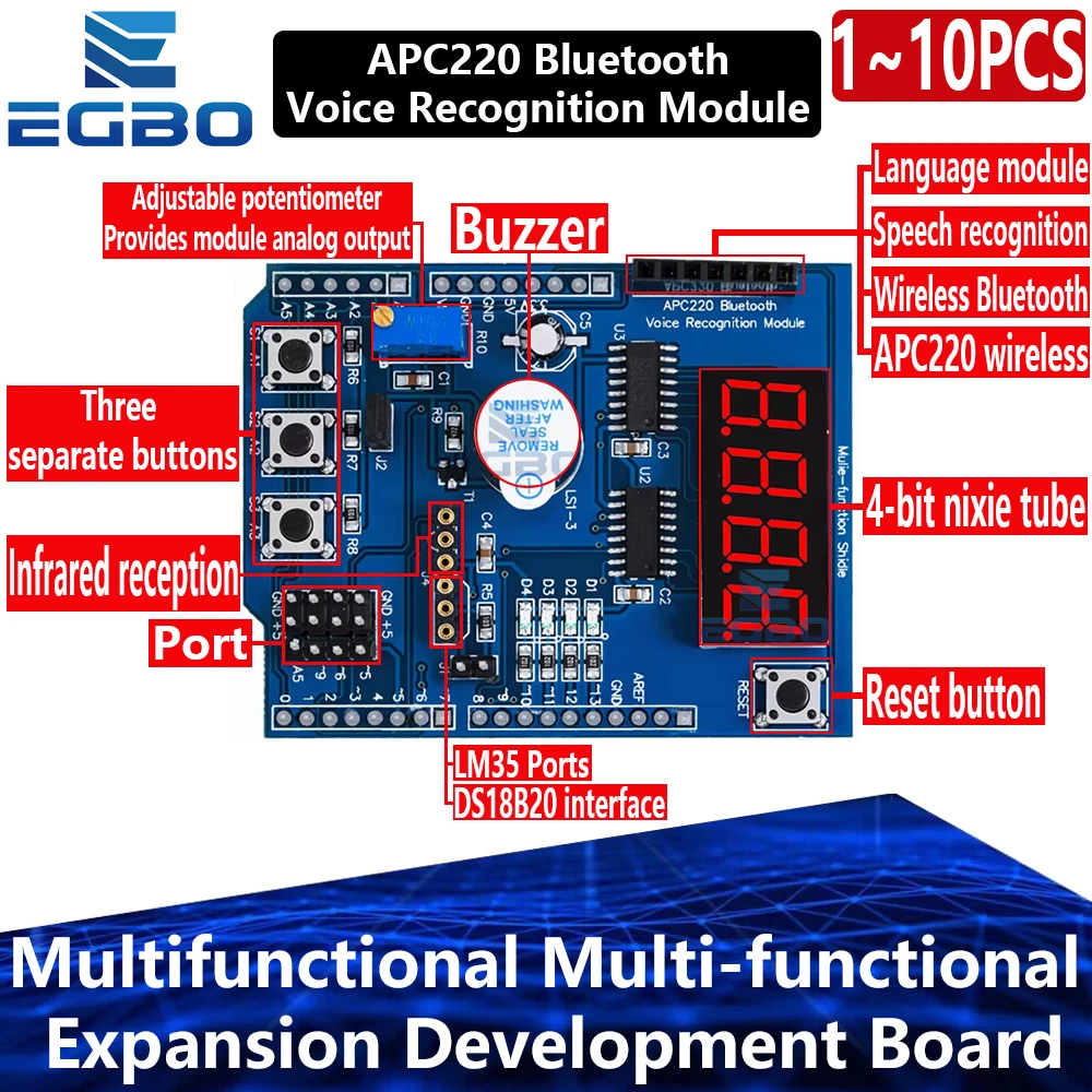 Multifunktionales Expansion Shield Development Board Kit für Arduino für UNO Mega2560 Leonardo - hohe