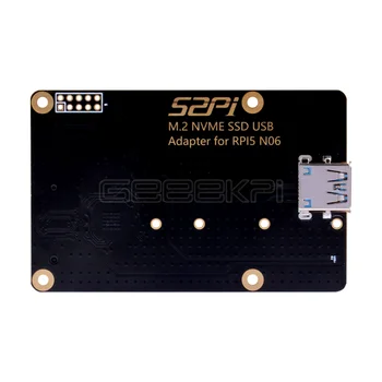 GeeekPi N06 M.2 NVME SSD USB-Adapter für Raspberry Pi 5 2230/2242/2260/2280