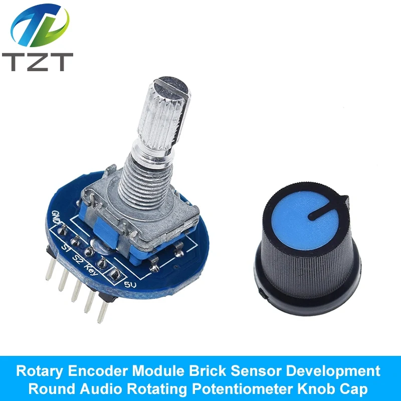 360-Grad-Drehgebermodul Drehpotentiometer Analoges Knopfmodul – Bild 6