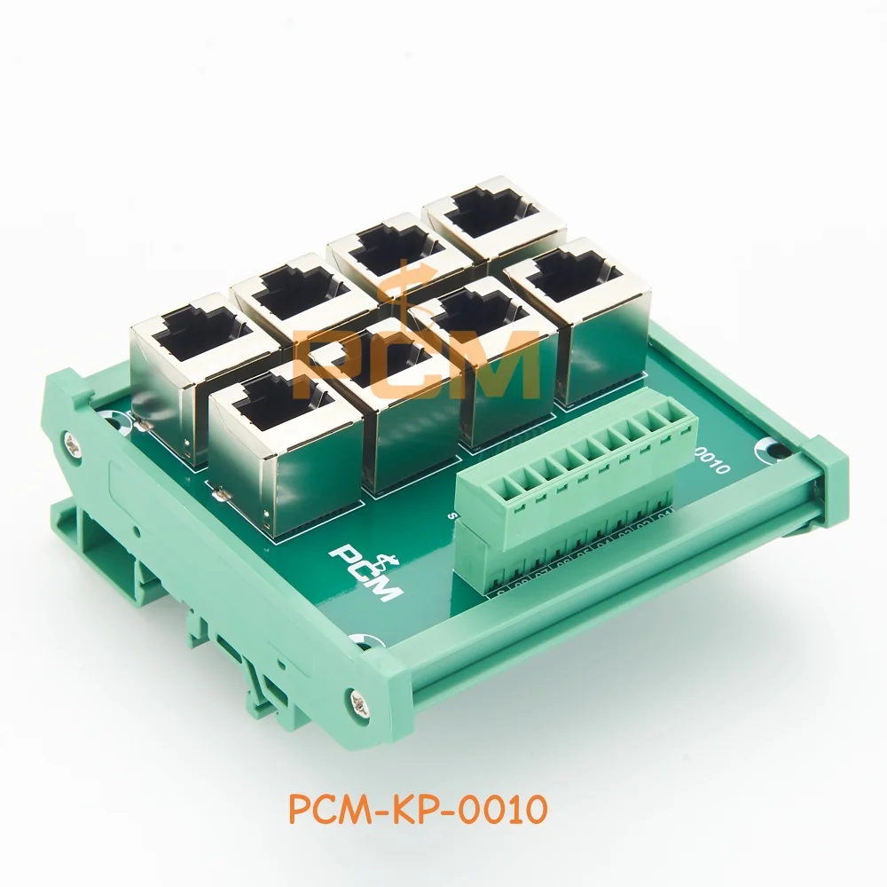 DIN-Schienen-8-Wege-RJ45-Ethernet-zu-Schraubklemmenblock-Breakout-Boar – Bild 6