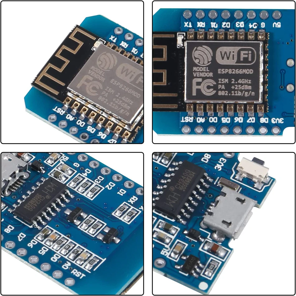 ESP8266 ESP-12F NodeMcu Wireless D1 Mini NodeMcu Lua 4M Bytes WLAN – Bild 5