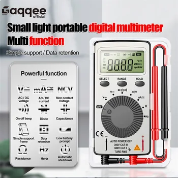 Digitalanzeige Tragbare Karte Digitalmultimeter 0MV ~ 600V Ultradünnes Mini-Spannungs- und Strommessgerät