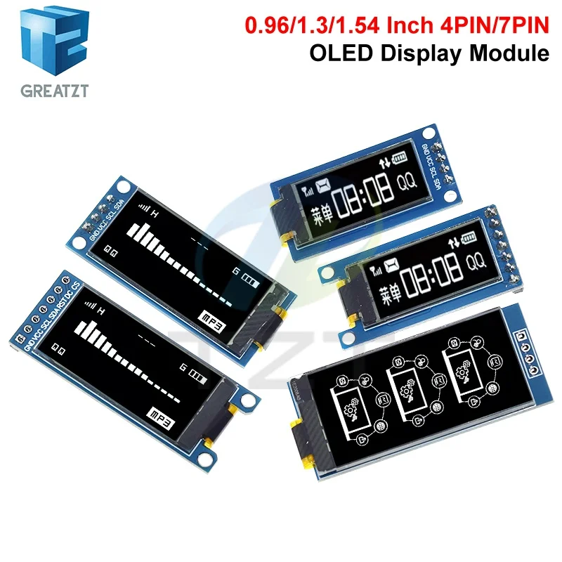 0,96 / 1,3 / 1,54 Zoll OLED-Display 64×128 LCD-Modul SH1107 SSD1312 – Bild 3