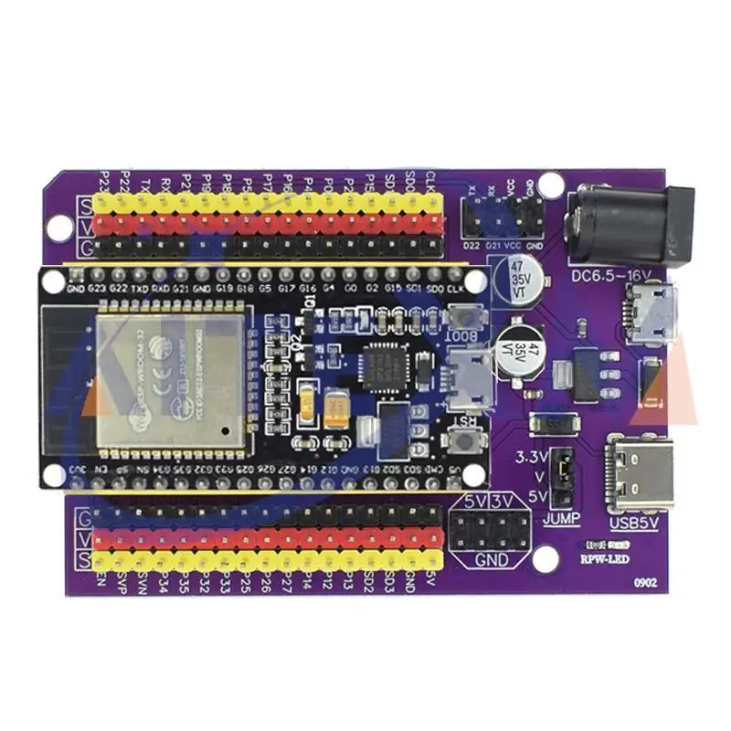 ESP32-Entwicklungsplatine TYPE-C/MICRO USB CP2102 WiFi+Bluetooth Dual – Bild 5