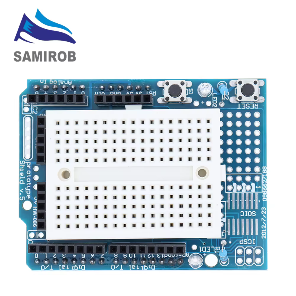 SAMIROB Smart Electronics UNO Proto Shield Prototyp-Erweiterungsplatine mit SYB-170 Mini-Steckbrett basierend