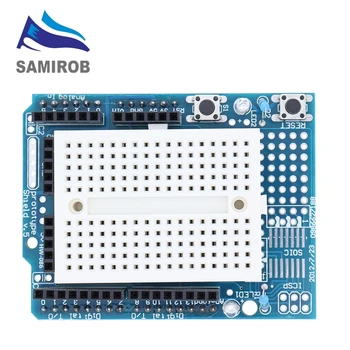 SAMIROB Smart Electronics UNO Proto Shield Prototyp-Erweiterungsplatine mit SYB-170 Mini-Steckbrett basierend