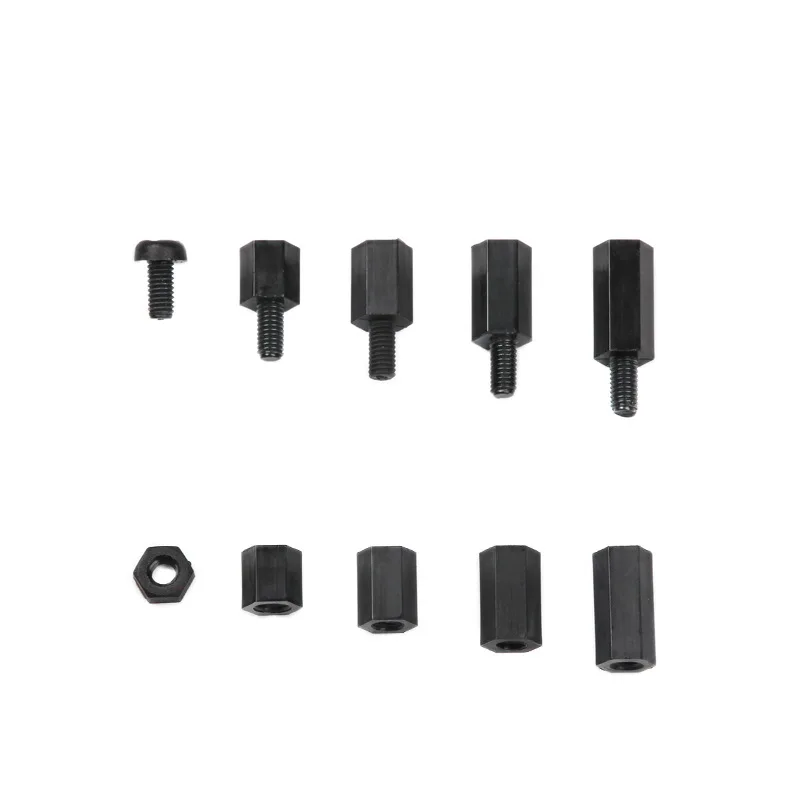 M3 Nylon-Sechskant-Abstandshalter, Schrauben und Muttern (600 Stück) – Bild 4