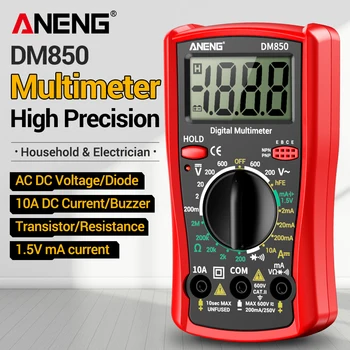 Intelligentes Digitales Multimeter Automatisch 1999 Messungen AC/DC Strom Spannung Handgerät ANENG DM850