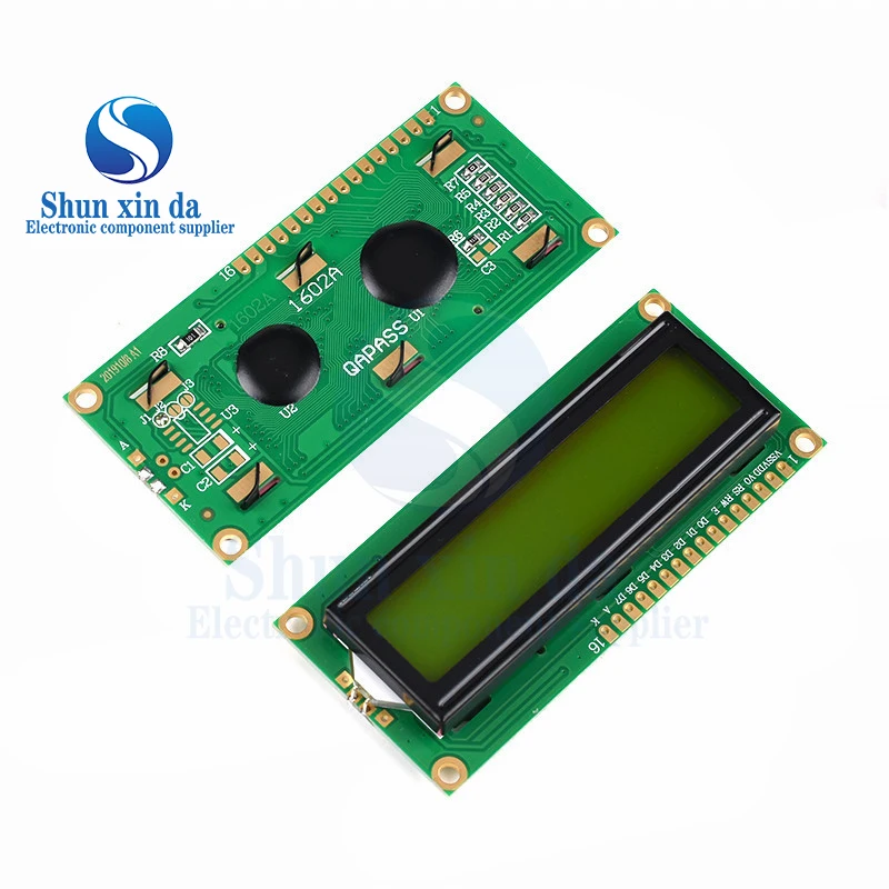 LCD1602 1602 LCD-Modul Blau/Gelb Grüner Bildschirm 16x2 Zeichen – Bild 6