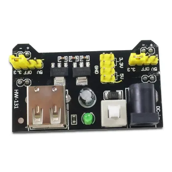 MB102 3,3 V 5 V MB102 Breadboard-Stromversorgungsmodul DC 6,5-12 V USB für Arduino lötfreies Breadboard