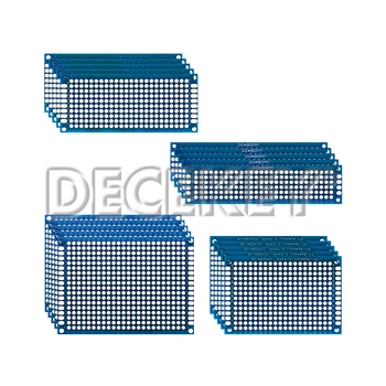 Doppelseitiges Leiterplatten-Set, Steckbrett, 2x8, 3x7, 4x6, 5x7 cm, universelle Leiterplatten (20 Stück)